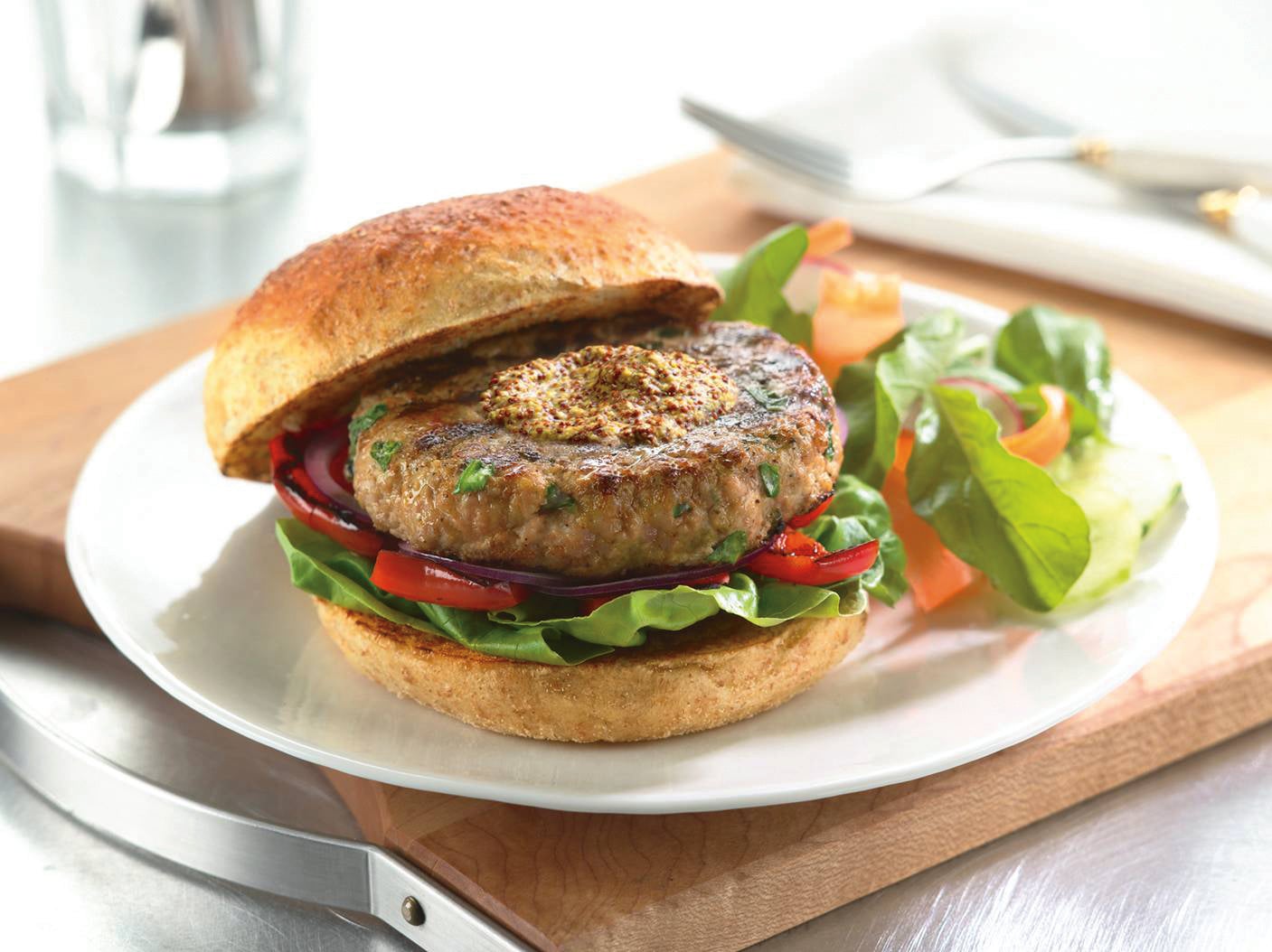 Dijon Veal Burgers