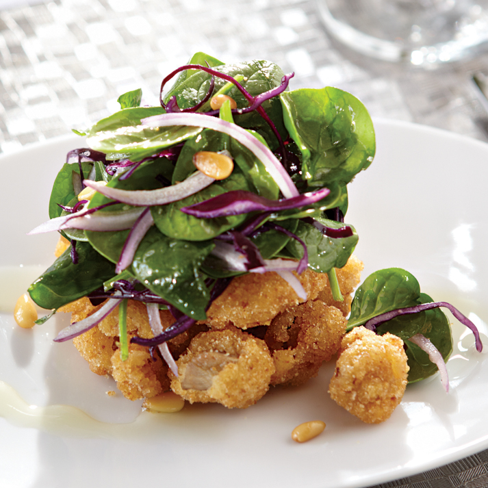 Warm Crispy Veal Sweetbreads Salad
