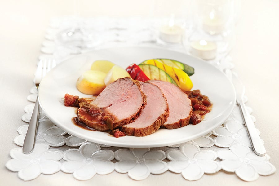 Veal Shoulder Roast with Balsamic Salsa