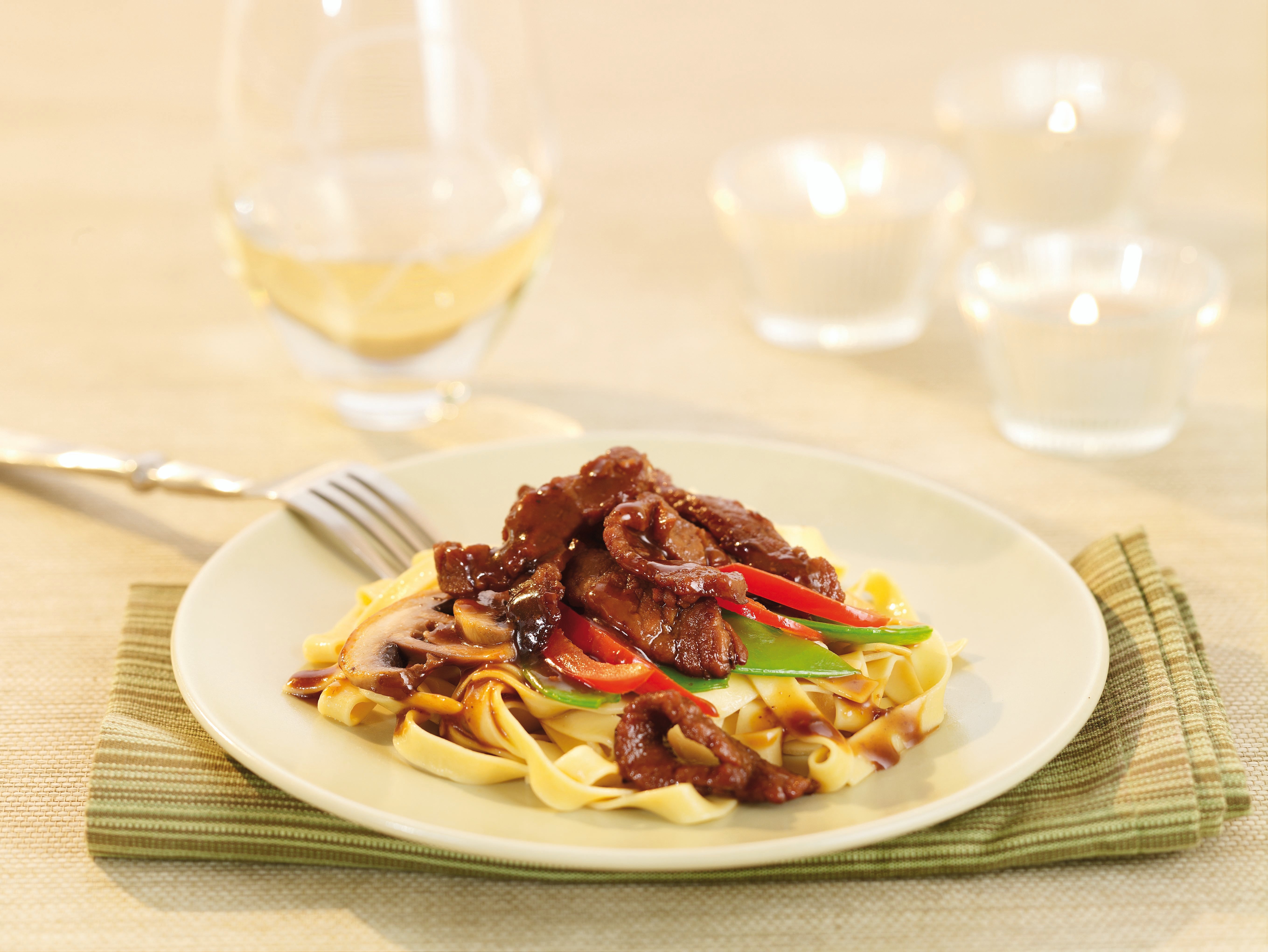Veal Strips with Maple Syrup & Ginger